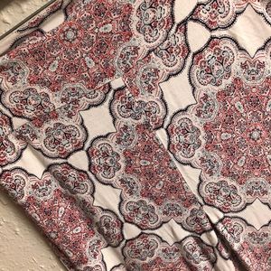 Printed flowing pants